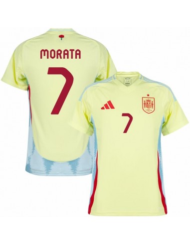 Maillot Espagne Extérieur Euro 2024 Morata est présent 