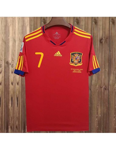 Maillot Espagne Domicile 2010 Vintage le des métaux précieux