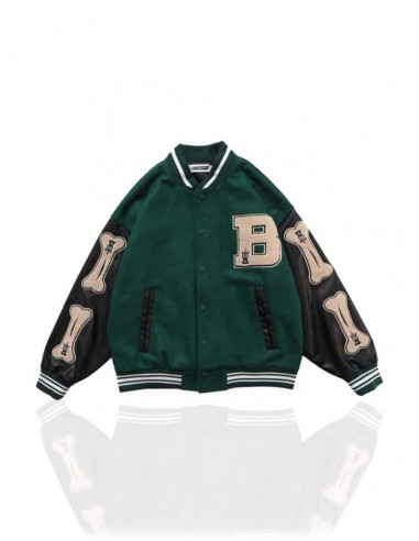 GREEN VARSITY JACKET Dans la société mordern