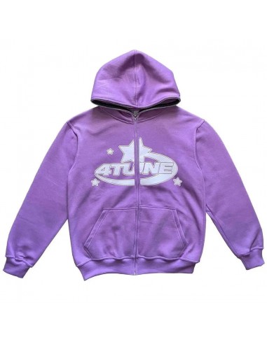 Purple full zip hoodie Livraison rapide