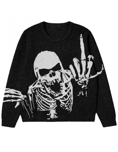 Black skull sweater pas cheres