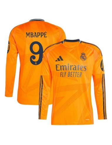 Maillot Real Madrid Extérieur 2024 2025 Mbappe Manches Longues Les êtres humains sont 